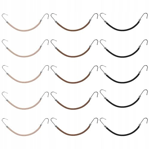 HAIRBANDS HOOK ELASTIC BANDS PONYTAIL WOMEN 15 PIECES metal