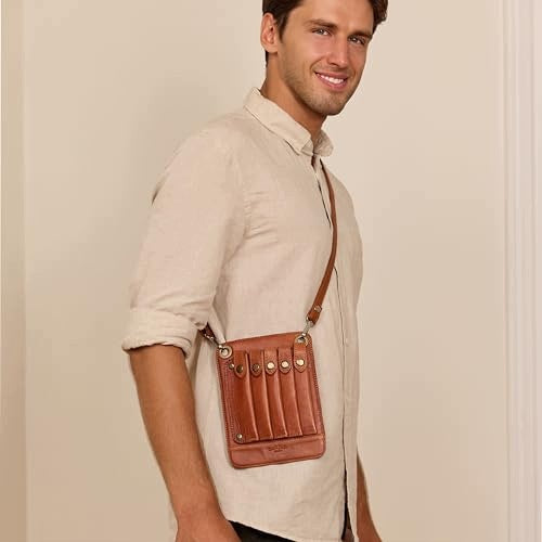 HAIRDRESSING BAG LEATHER BROWN WOMEN'S ACCESSORIES Manufacturer code Nieoznaczona