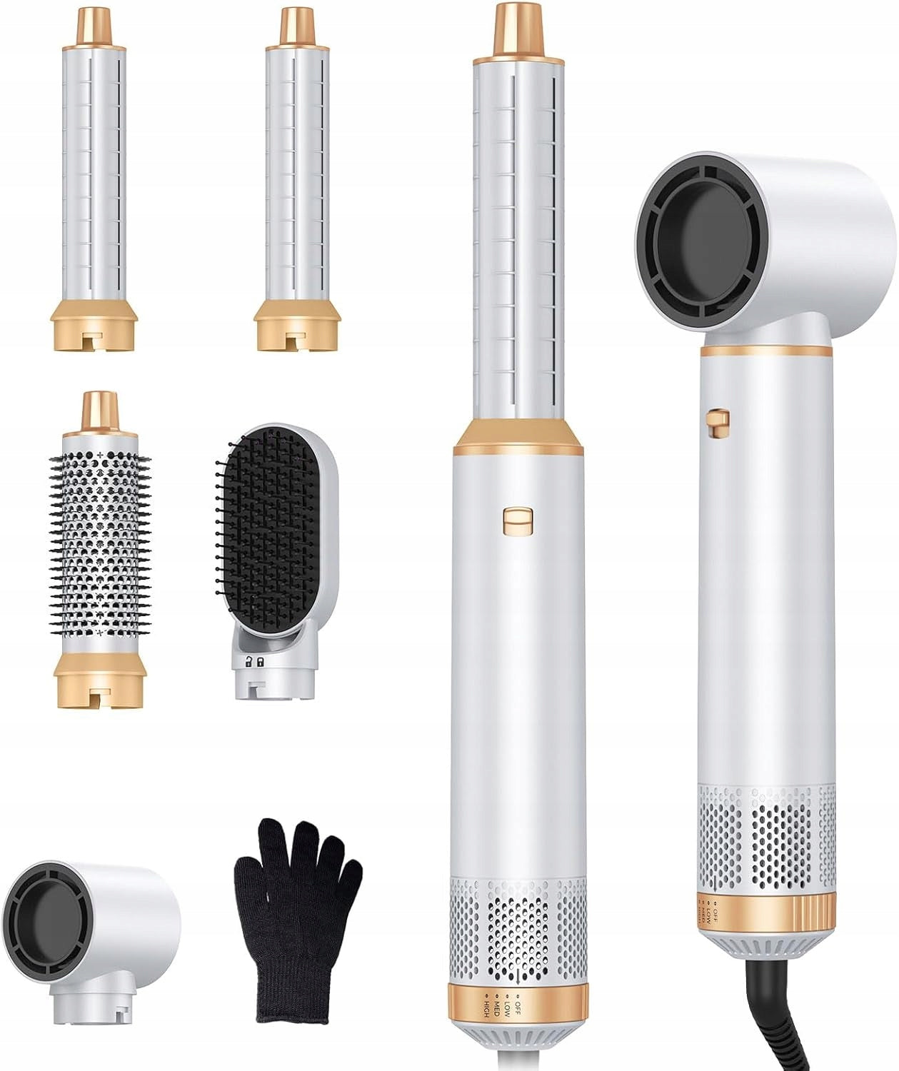 HAIRDRYER STYLING SET 5IN1 800W WT-638 WHITE Packaging status original