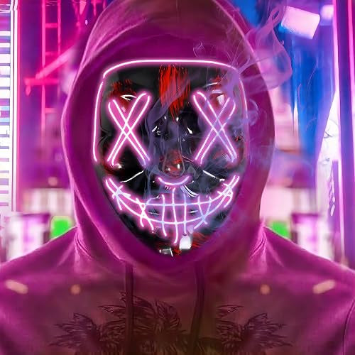 HALLOWEEN LED MASK 3 LIGHTING MODES TERRIBLE GRIMACE FOR HOME Brand no brand