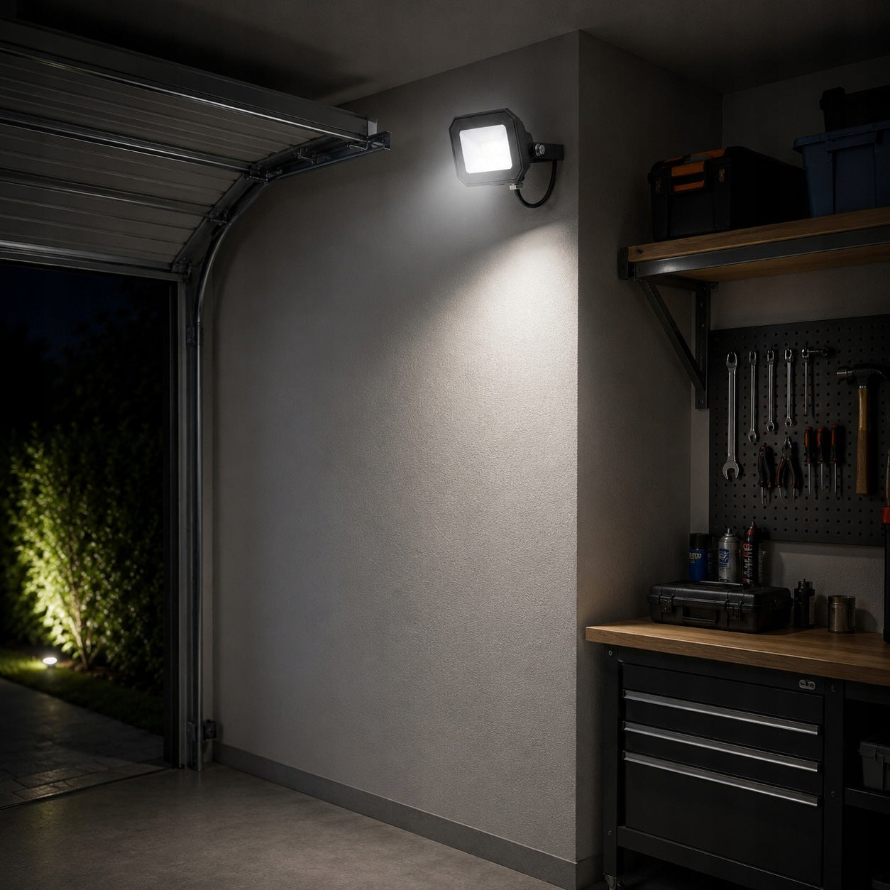 HALOGEN FLOODLIGHT LED LAMP 10W 1600lm IP65 OUTDOOR 4000K NEUTRAL Manufacturer code HALOGEN NAŚWIETLACZ LED 10W 1600lm Titanium