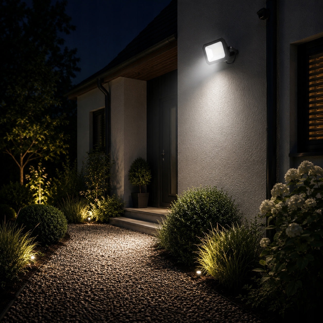 HALOGEN FLOODLIGHT LED LAMP 50W 8000lm IP65 OUTDOOR 4000K NEUTRAL Packaging status original