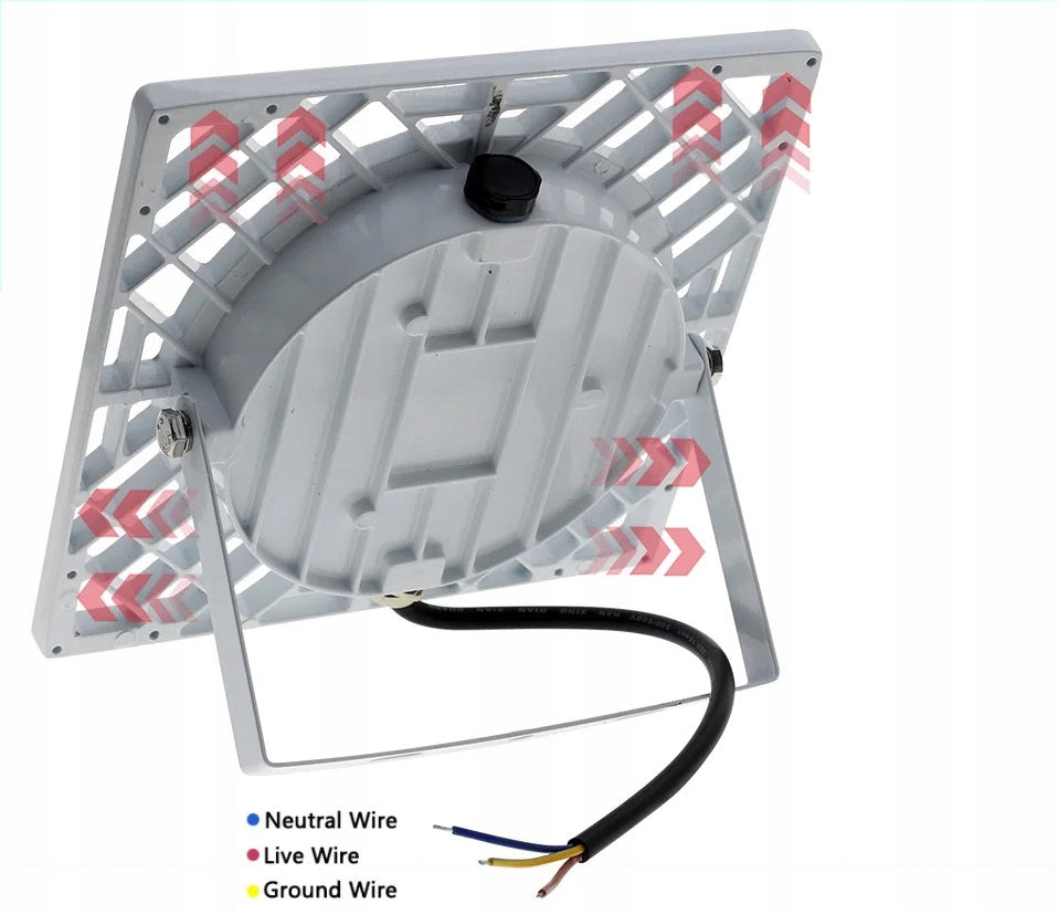 HALOGEN FLOODLIGHT LED LAMP 50W WATERPROOF IP66 3000K white Color white