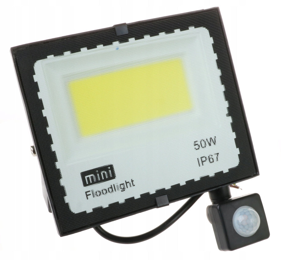 HALOGEN Floodlight COB LED Lamp with Twilight Motion Sensor 50W 3009