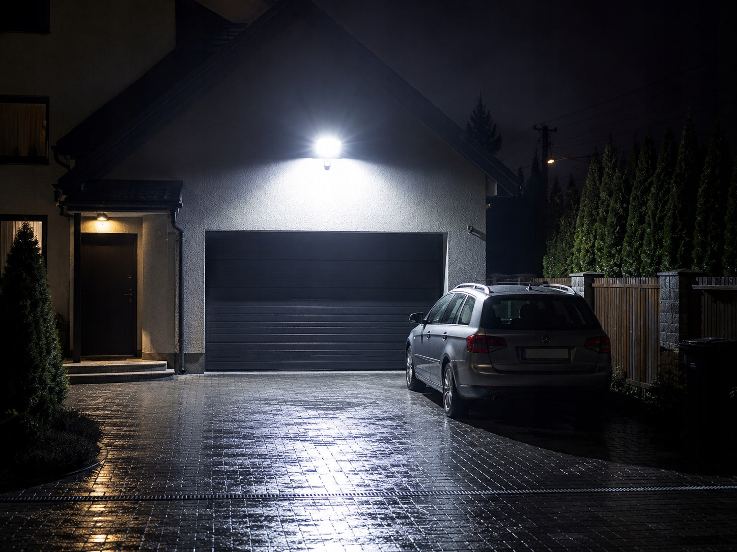 HALOGEN Floodlight LED lamp 150W with external sensor POWERFUL. COLD Packaging status original