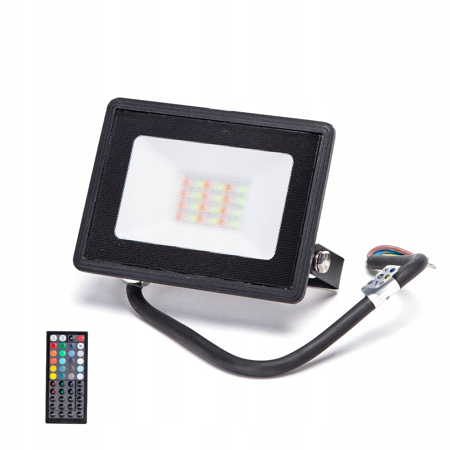 HALOGEN HEADLIGHT LED RGB 10W IP65 15COLORS REMOTE CONTROL Brand Aigostar