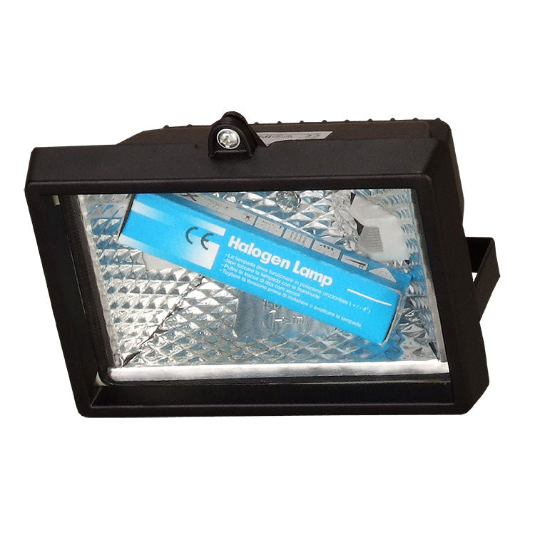 HALOGEN LAMP 500W IP44 230V BLACK + FILAMENT FREEBIE EAN (GTIN) 5908313413898