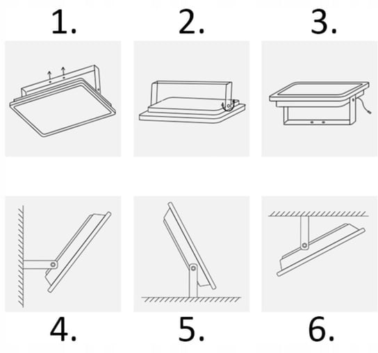 HALOGEN LED 100W INDOOR AND OUTDOOR WORK LAMP Packaging status original