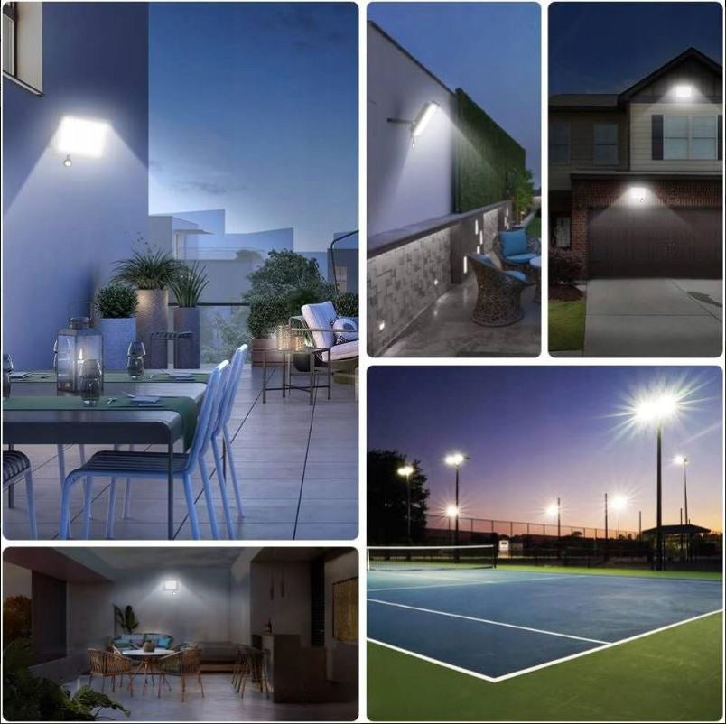 HALOGEN LED 10W LAMP WITH DUSK MOTION SENSOR OUTDOOR FLOODLIGHT IP66 Brand no brand