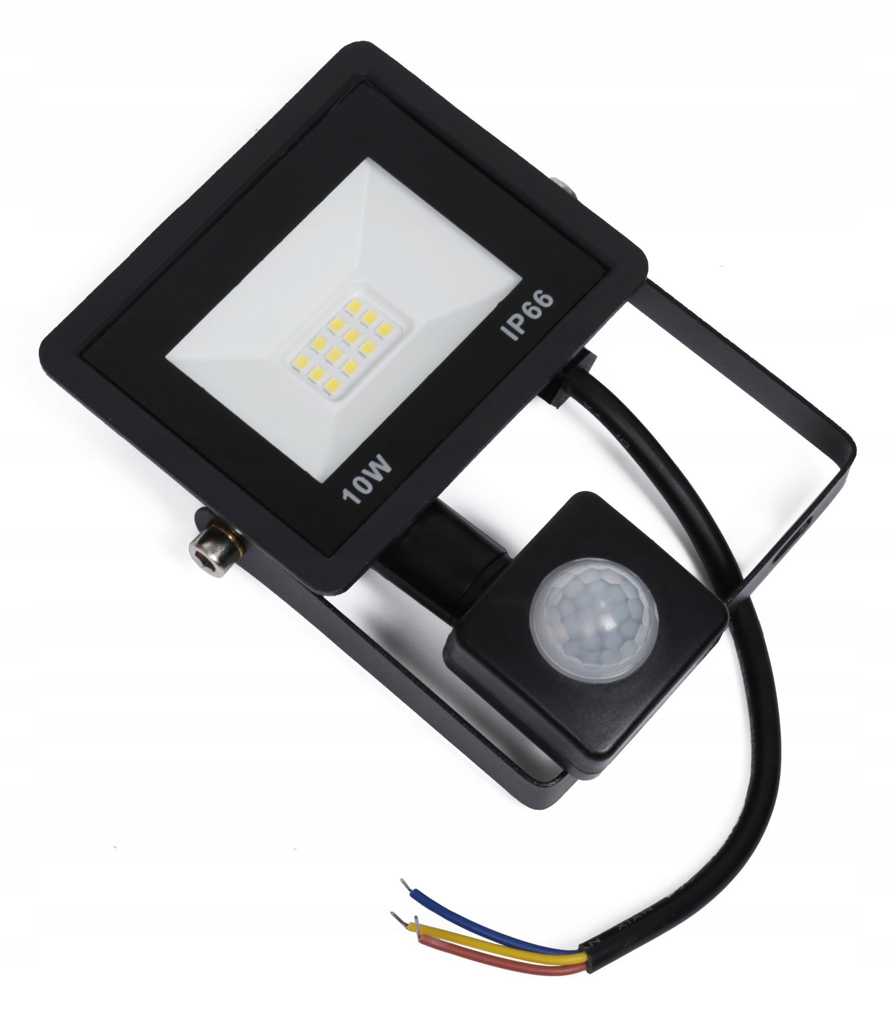 HALOGEN LED 10W LAMP WITH DUSK MOTION SENSOR OUTDOOR FLOODLIGHT IP66 Length 15 cm