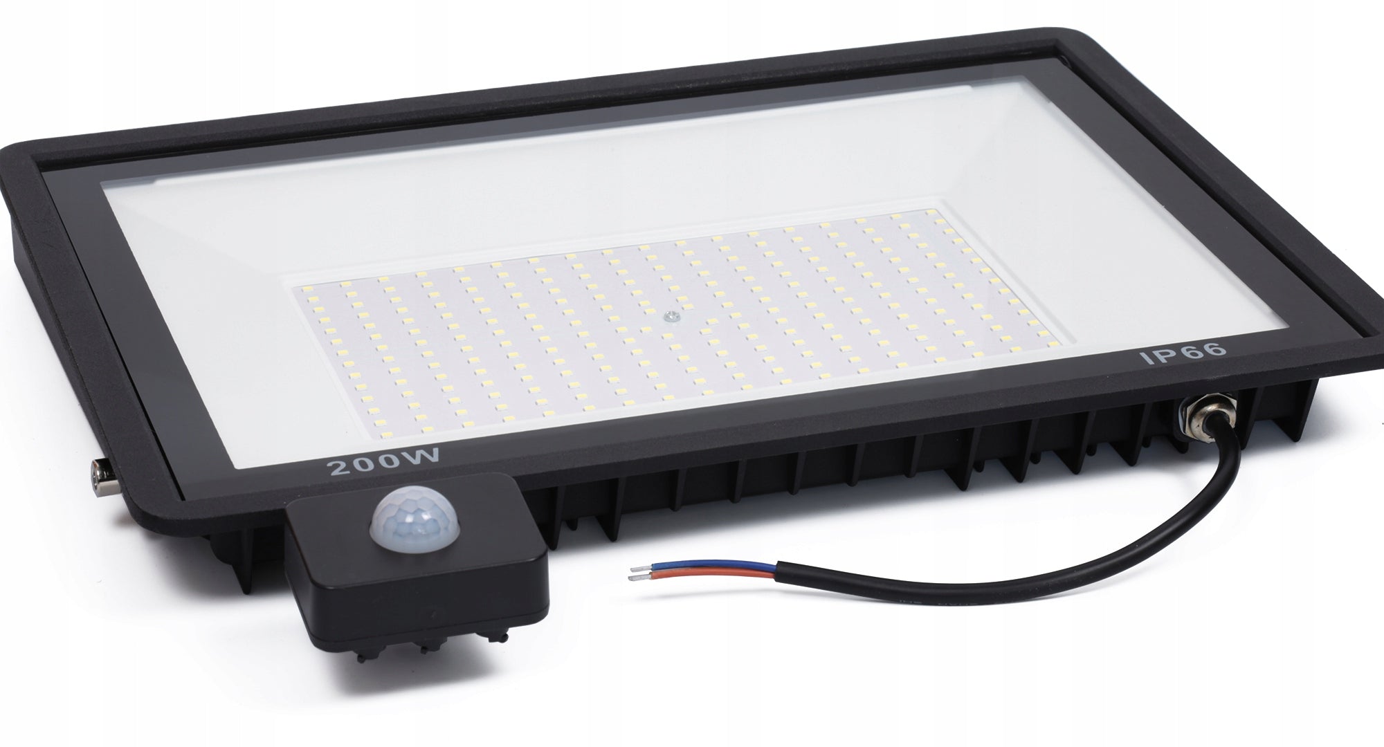 HALOGEN LED 200W FLOODLIGHT LAMP WITH MOTION SENSOR Color black