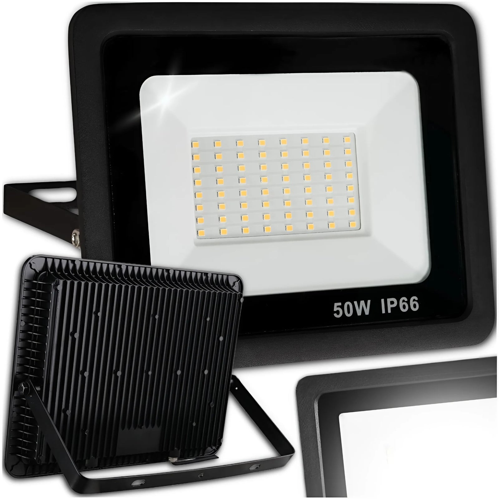 HALOGEN LED 50W FLOODLIGHT LAMP IP66 4500lm STRONG WATERPROOF WALL MOUNTED Manufacturer code Reflektor halogen 50W IP66