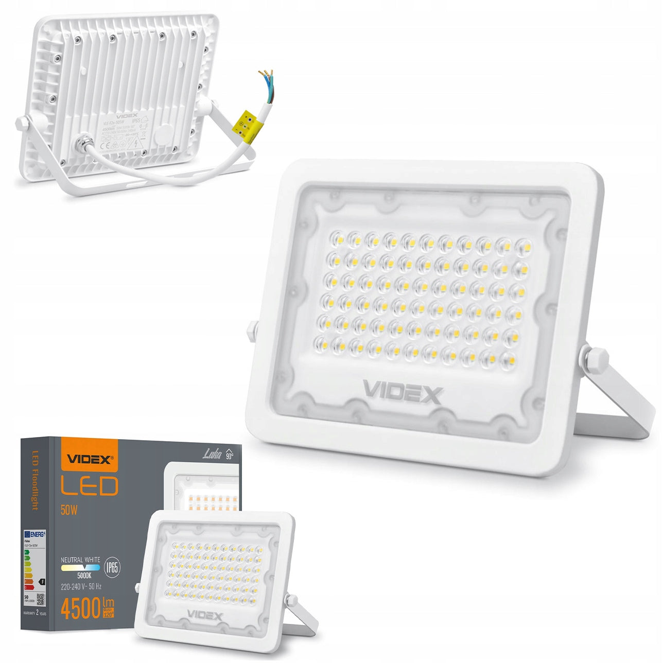 HALOGEN LED 50W NATURAL WHITE LIGHT WEATHER RESISTANT DURABLE