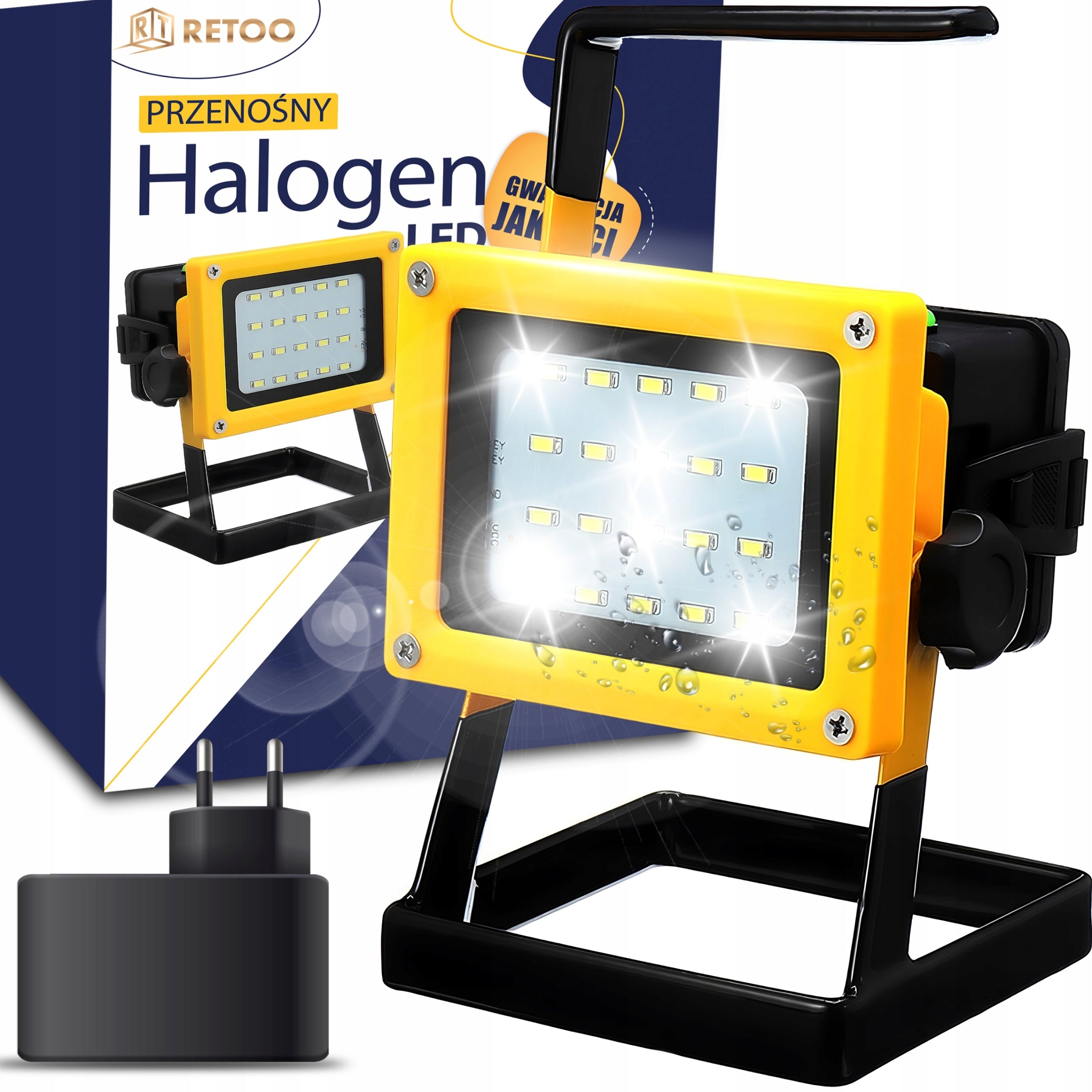 HALOGEN LED CONSTRUCTION WORKING 30W CORDLESS PORTABLE STRONG BRIGHT CABLE