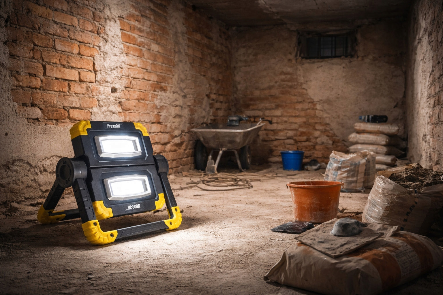 HALOGEN LED CORDLESS FLOODLIGHT 1200 lm 20W CONSTRUCTION FOLDING POWERFUL Manufacturer code MX5080