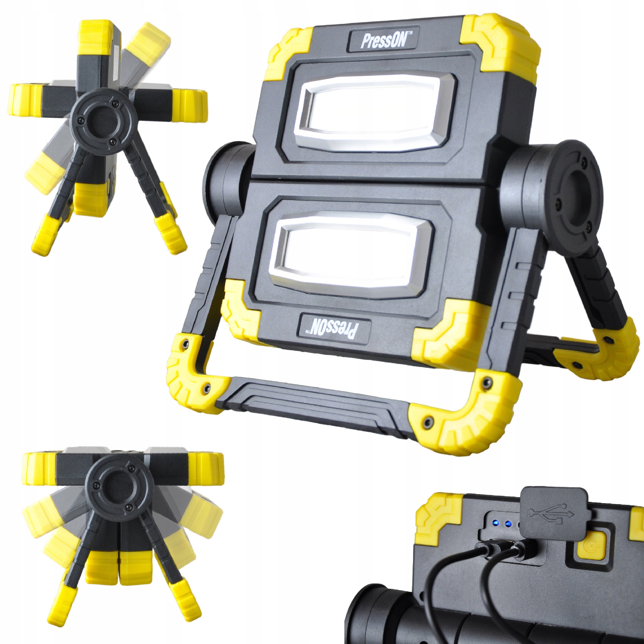 HALOGEN LED CORDLESS FLOODLIGHT 1200 lm 20W CONSTRUCTION FOLDING POWERFUL
