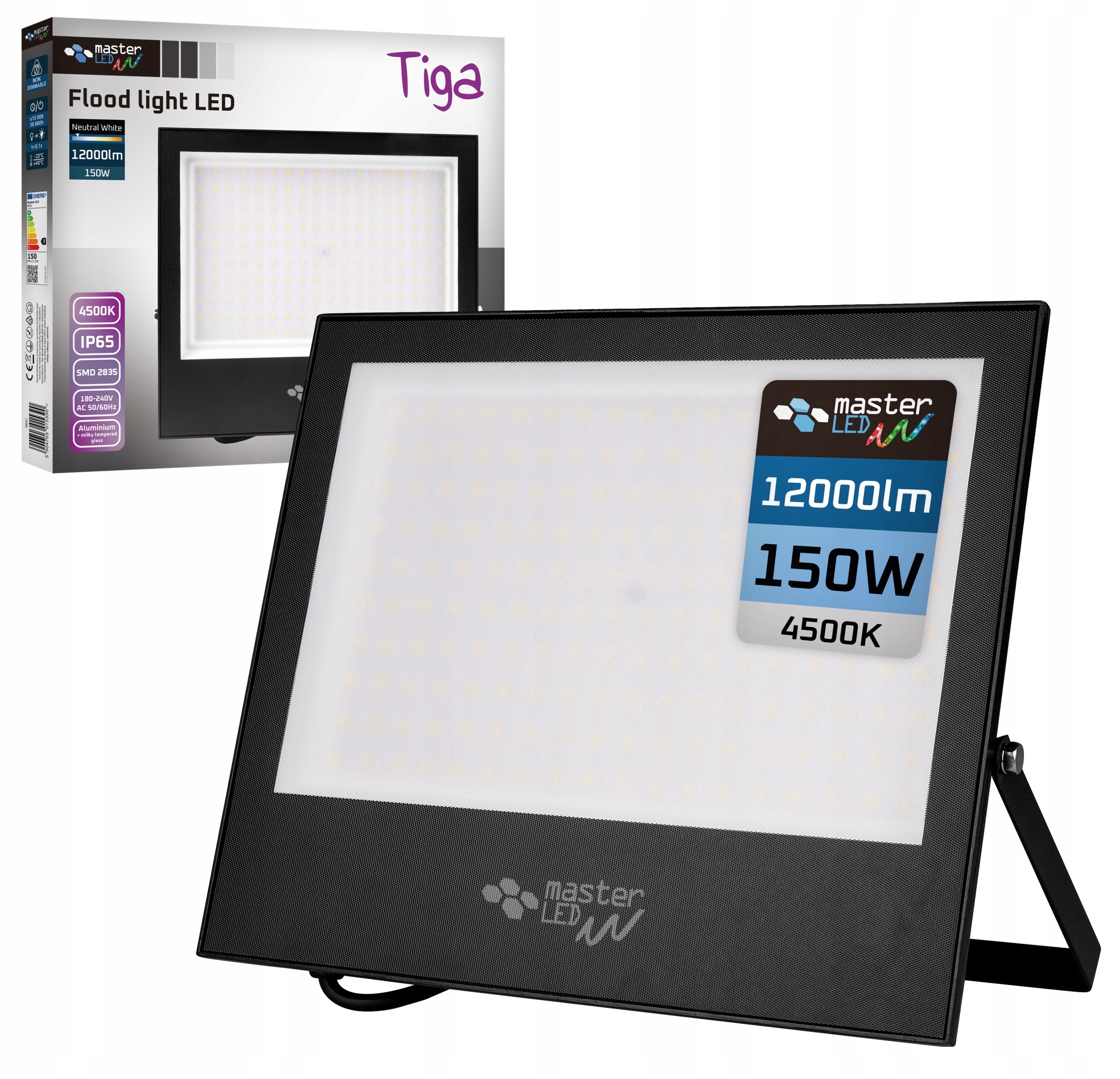 HALOGEN LED FLOODLIGHT 150W LAMP white neutral 4500K OUTDOOR IP65