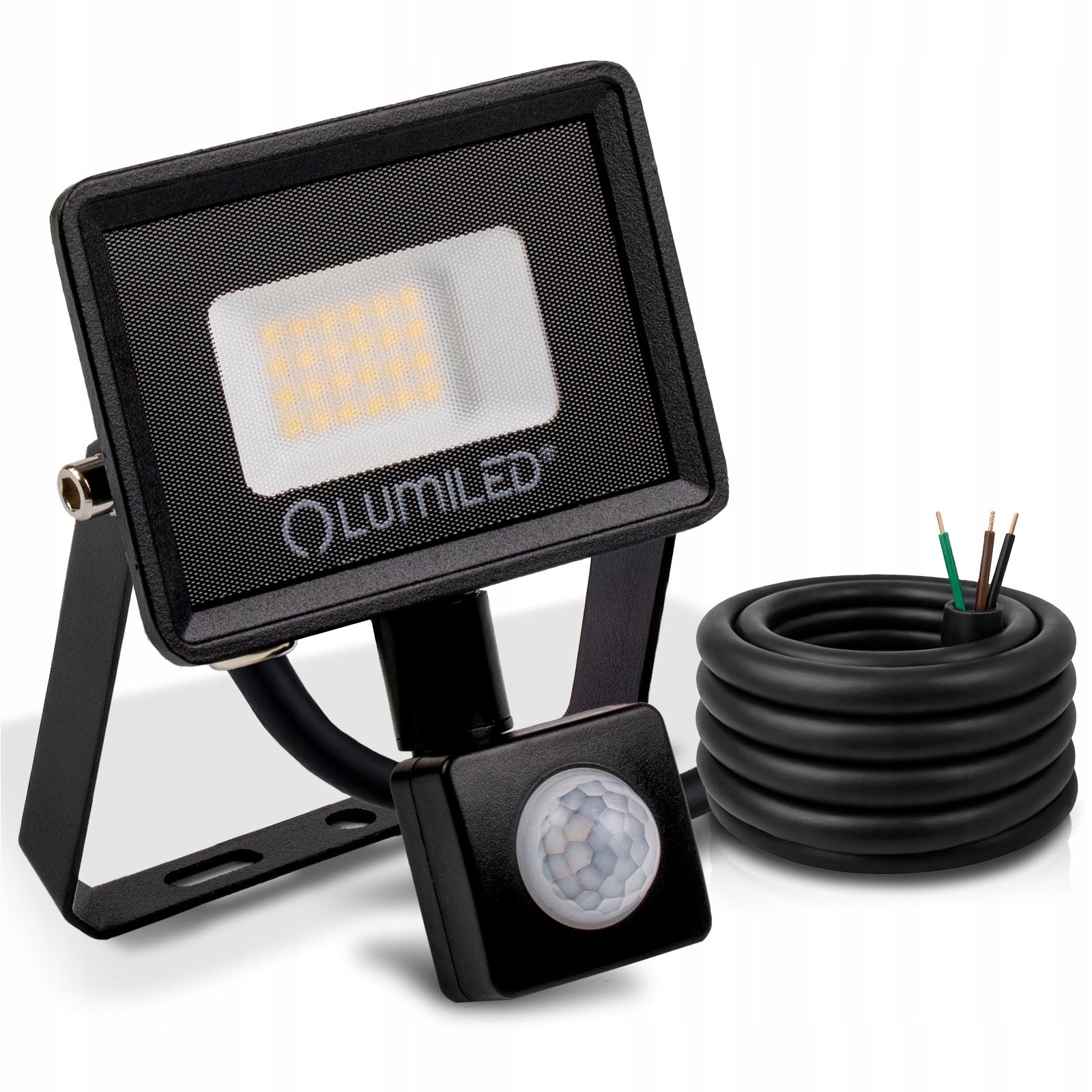 HALOGEN LED FLOODLIGHT 20W OUTDOOR LAMP WITH MOTION SENSOR Garage Packaging status original