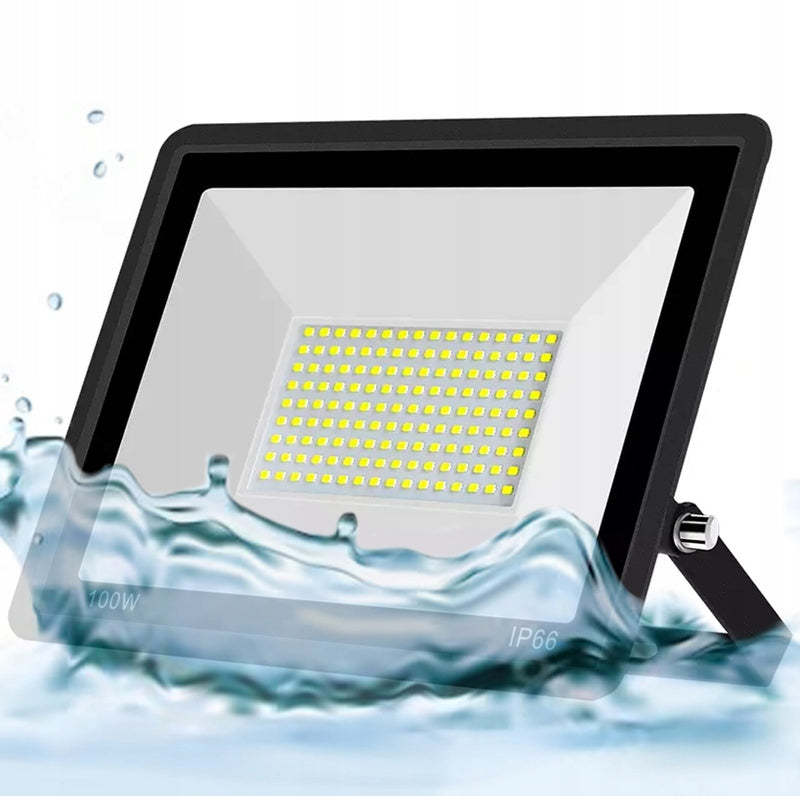 HALOGEN LED FLOODLIGHT LAMP 100W REFLECTOR TEMPERED GLASS 9000lm SLIM+