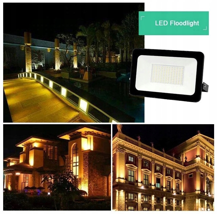 HALOGEN LED FLOODLIGHT LAMP WHITE COLD IP66 10W Outdoor White Cold Packaging status original