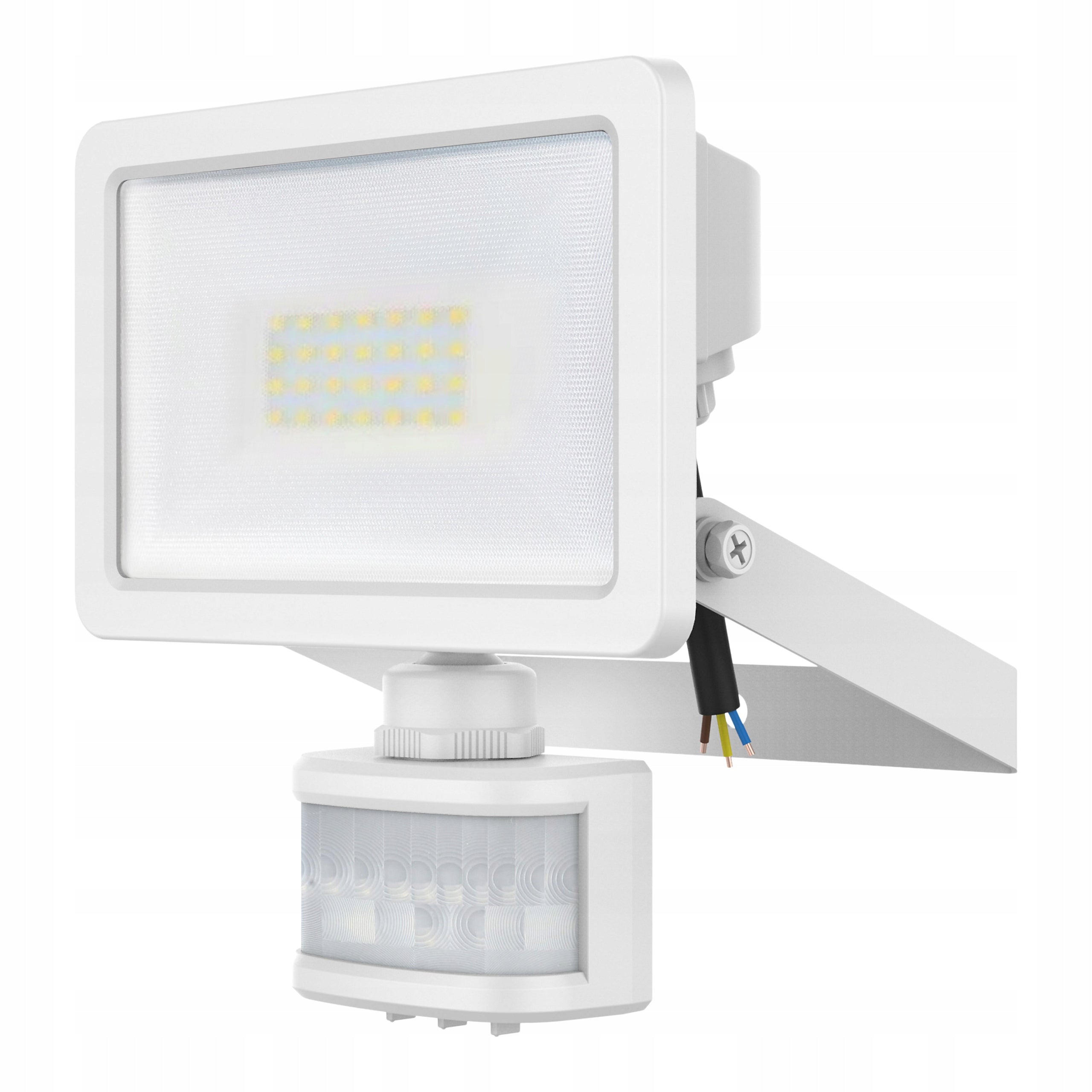 HALOGEN LED FLOODLIGHT WHITE WITH AND WITHOUT MOTION SENSOR 2in1 20W