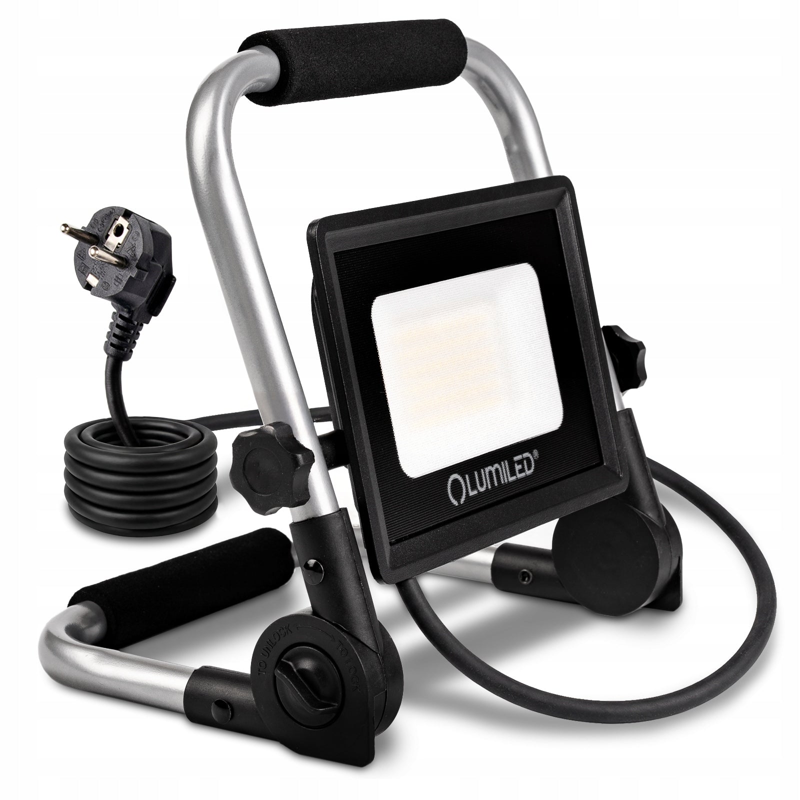 HALOGEN LED Floodlight Lamp 50W PORTABLE WORKING HANDLE Packaging status original