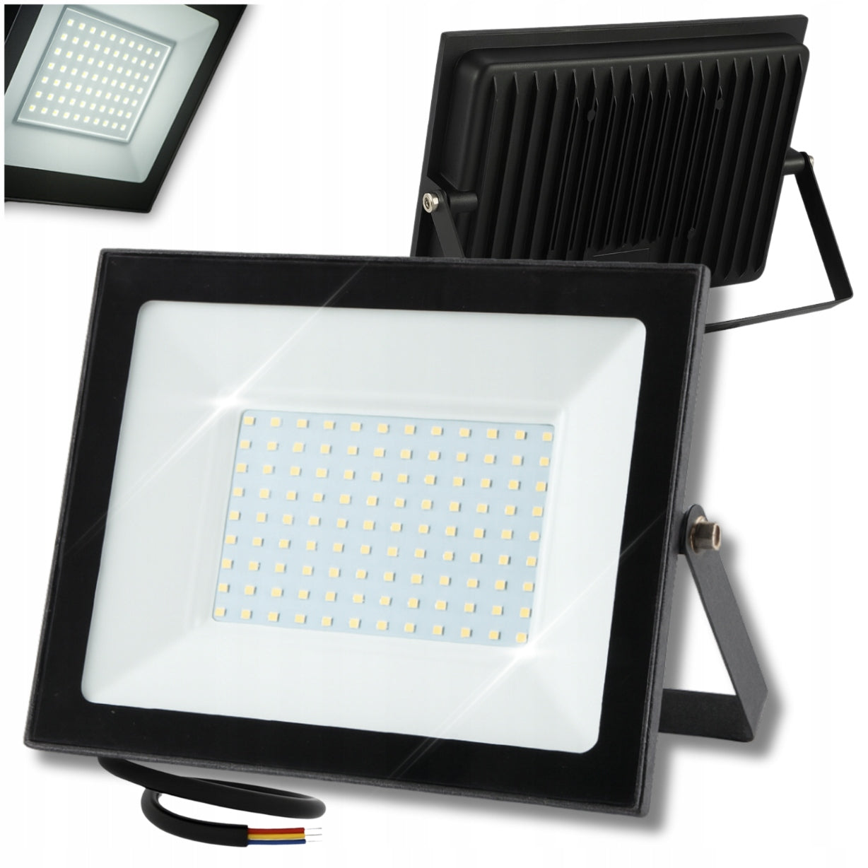 HALOGEN LED HEADLIGHT OUTDOOR WALL LAMP GARDEN WALL LAMP 100W 8000lm