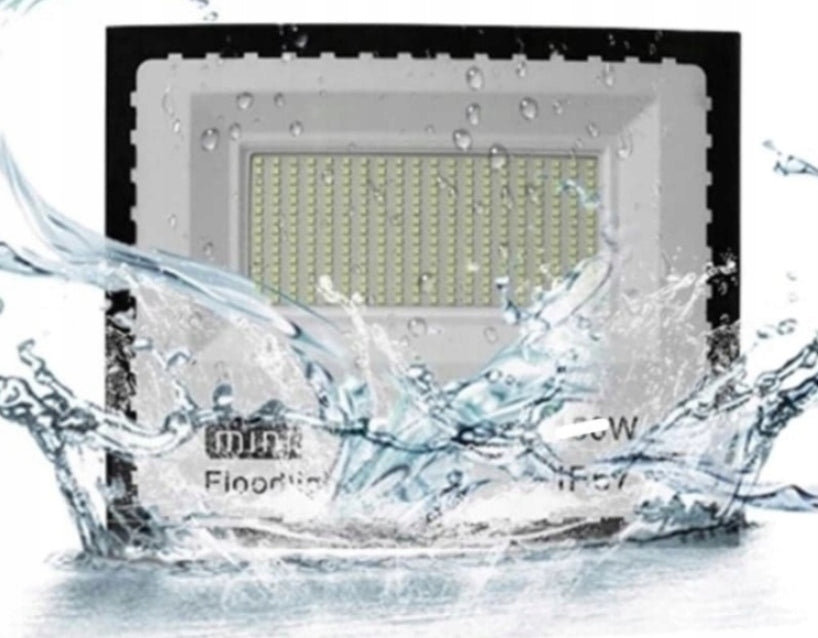 HALOGEN LED LAMP 100W MINI FLOODLIGHT SLIM MOTION SENSOR IP66 OUTDOOR Batteries included no