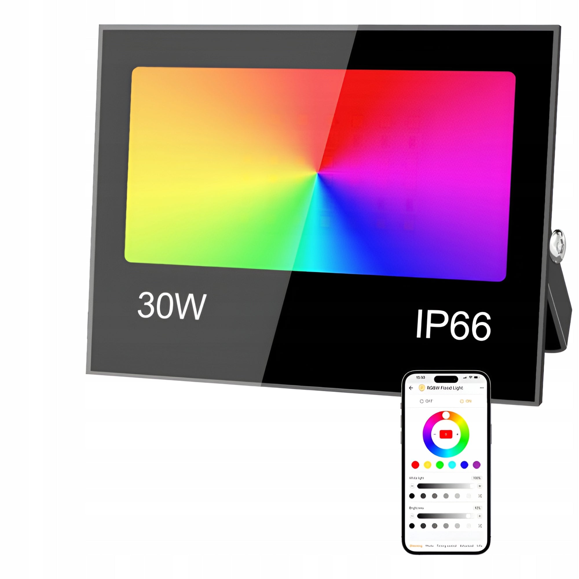 HALOGEN LED LAMP FLOODLIGHT OUTDOOR SPOTLIGHT RGB 30W STRONG FOR GARAGE