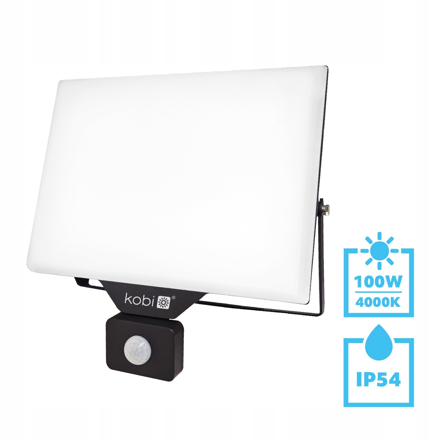 HALOGEN LED Motion Sensor Floodlight OUTDOOR Lamp 100W 4000K IP54 Brand Elektrosalon