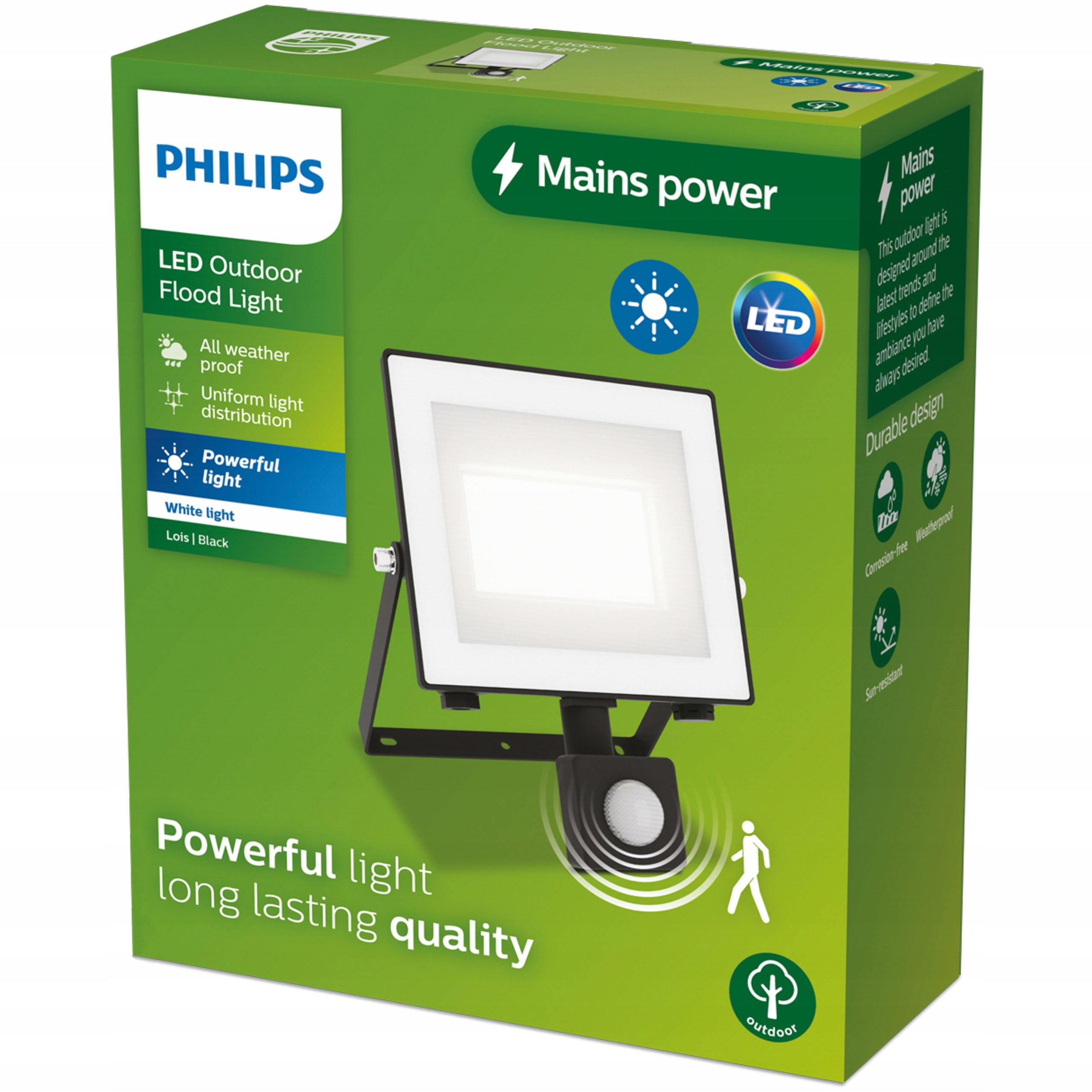 HALOGEN LED WITH MOTION SENSOR FLOODLIGHT LAMP 30W IP65 PHILIPS LOIS Brand Philips