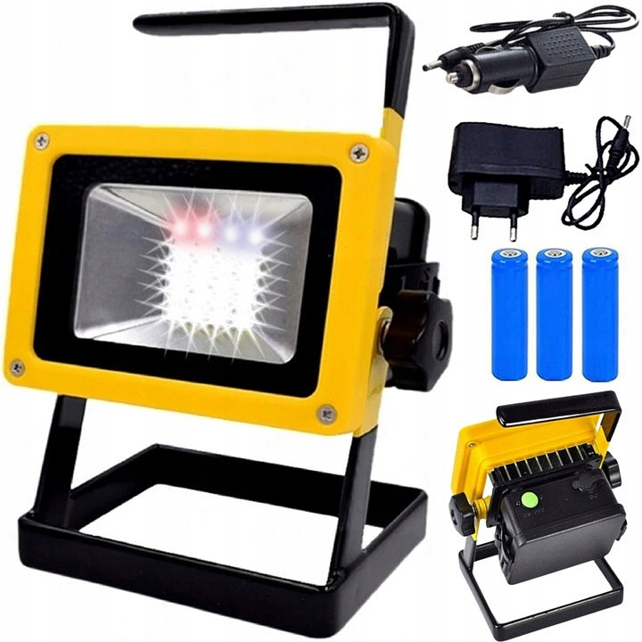 HALOGEN LED WORKING CONSTRUCTION BATTERY 30W PORTABLE STRONG BRIGHT CABLE