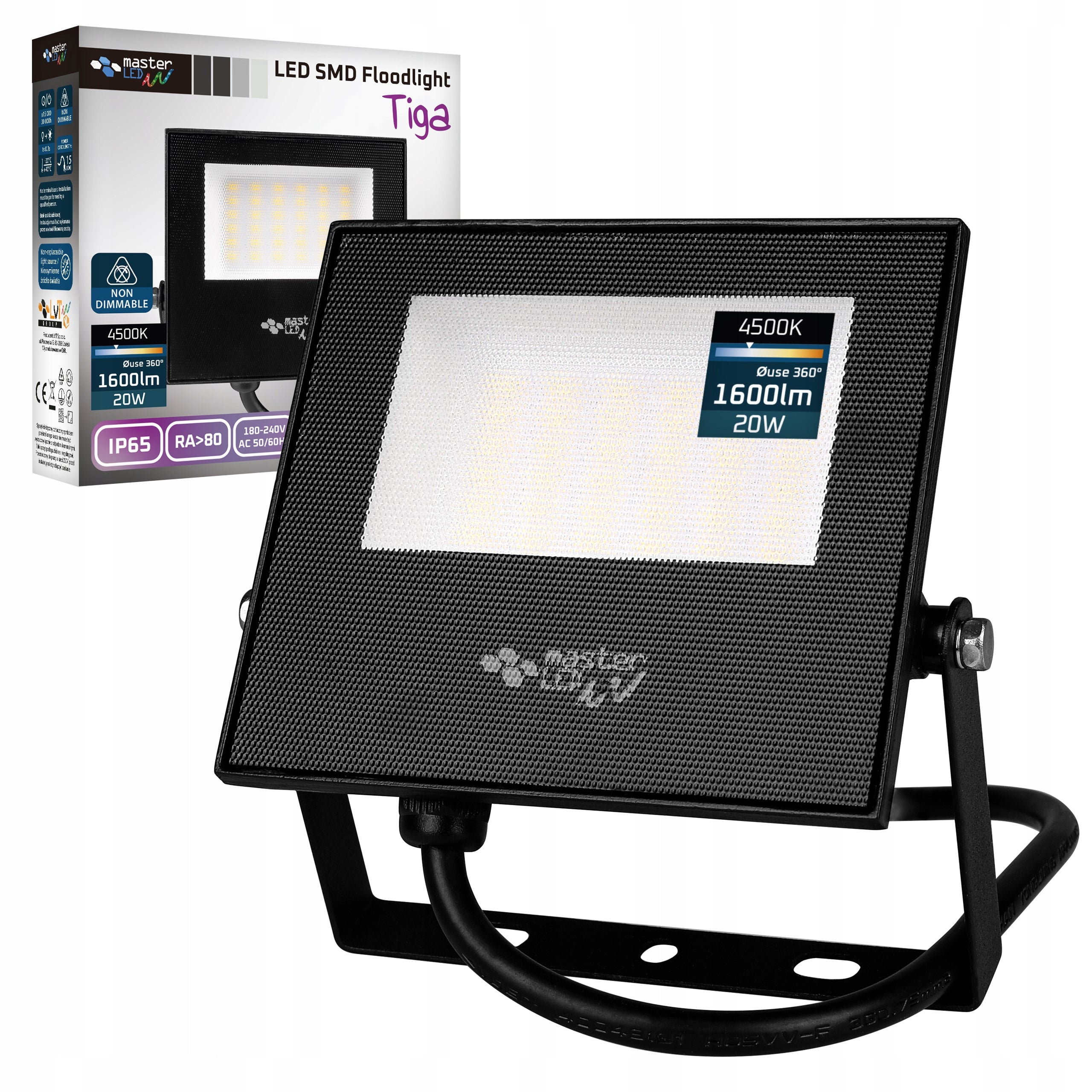 HALOGEN LED floodlight lamp 20W white neutral 4500K OUTDOOR IP65