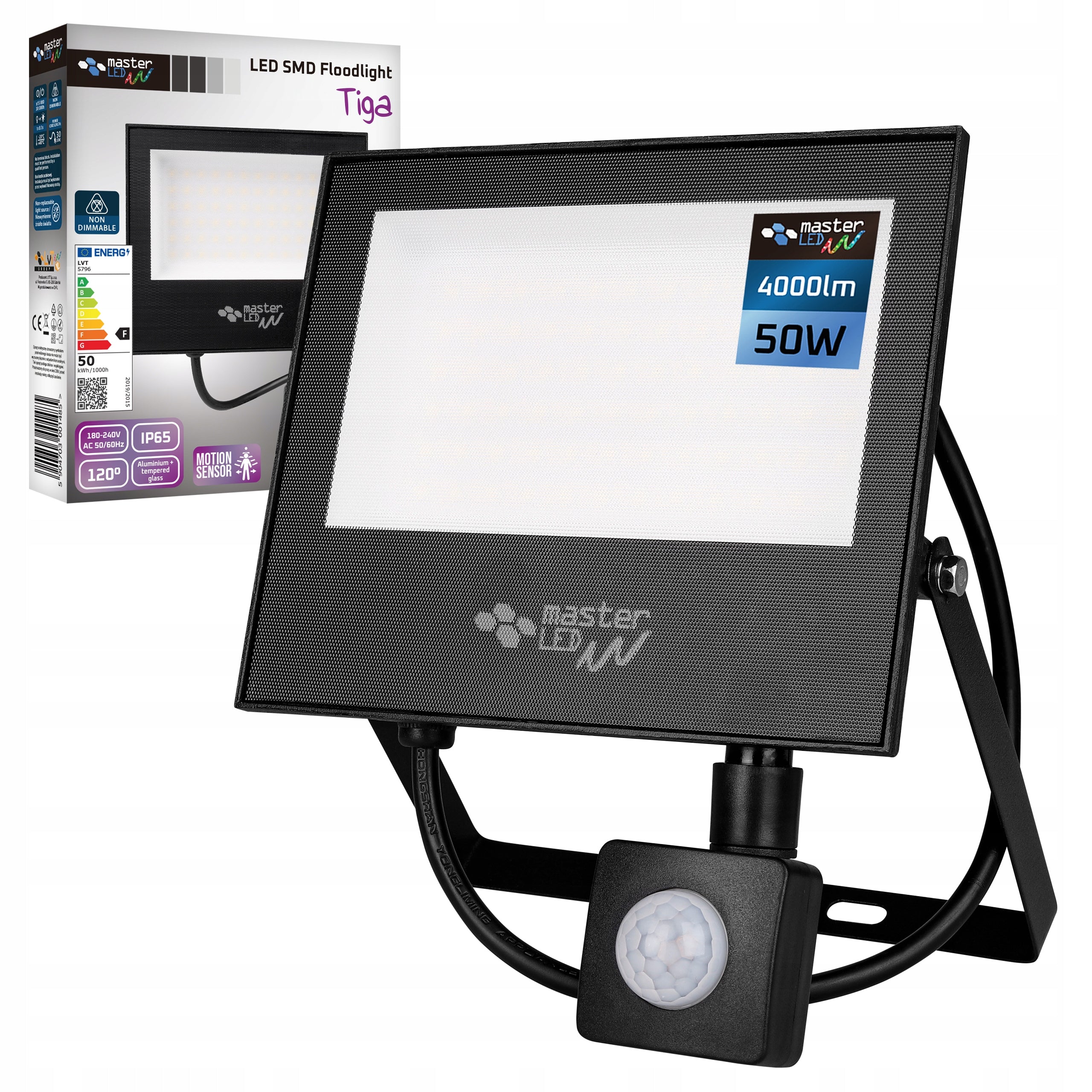 HALOGEN LED motion sensor floodlight lamp 50W 4500K OUTDOOR IP65
