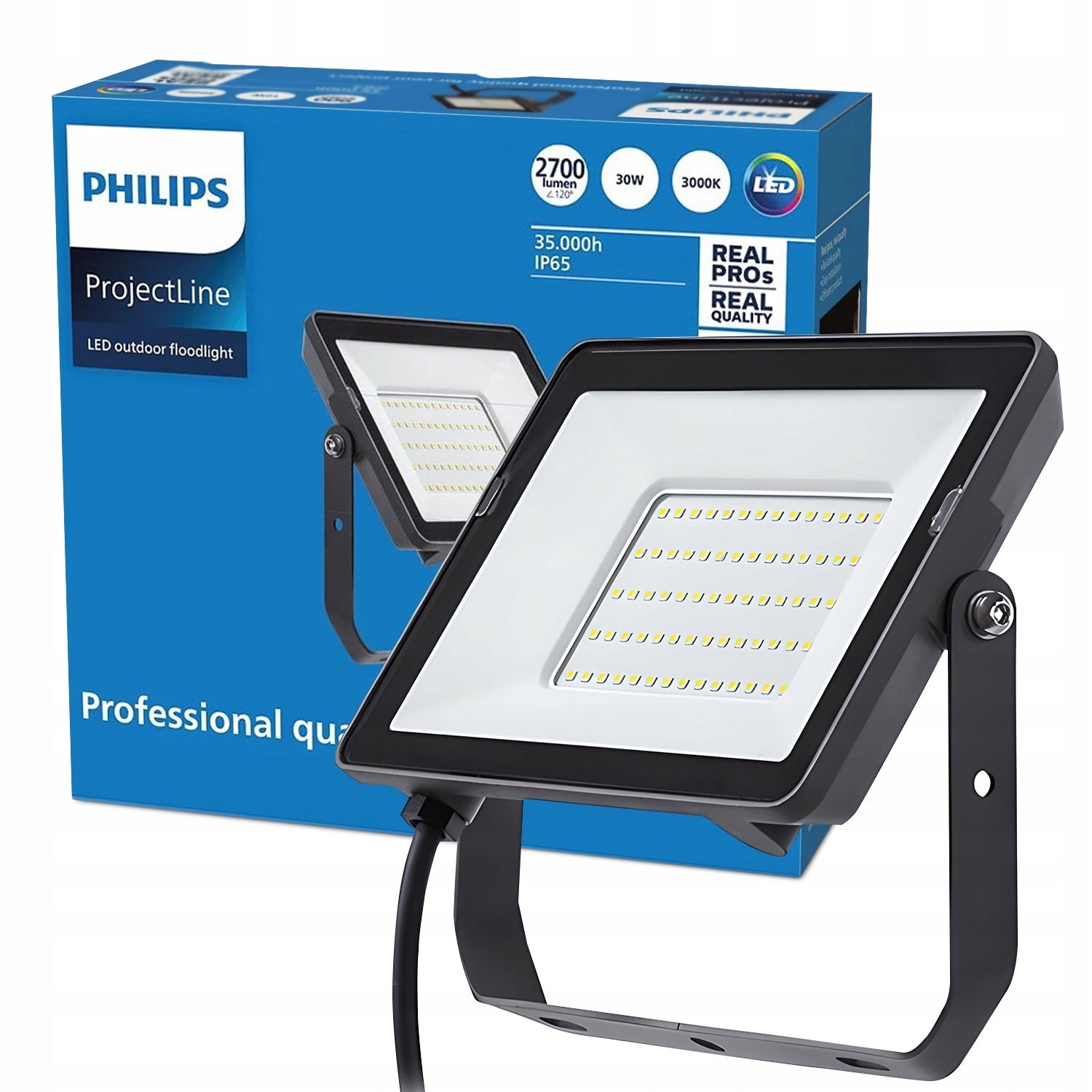 HALOGEN PHILIPS LED PROTECTLINE SPOTLIGHT FLOODLIGHT 30W 3000K LIGHTING