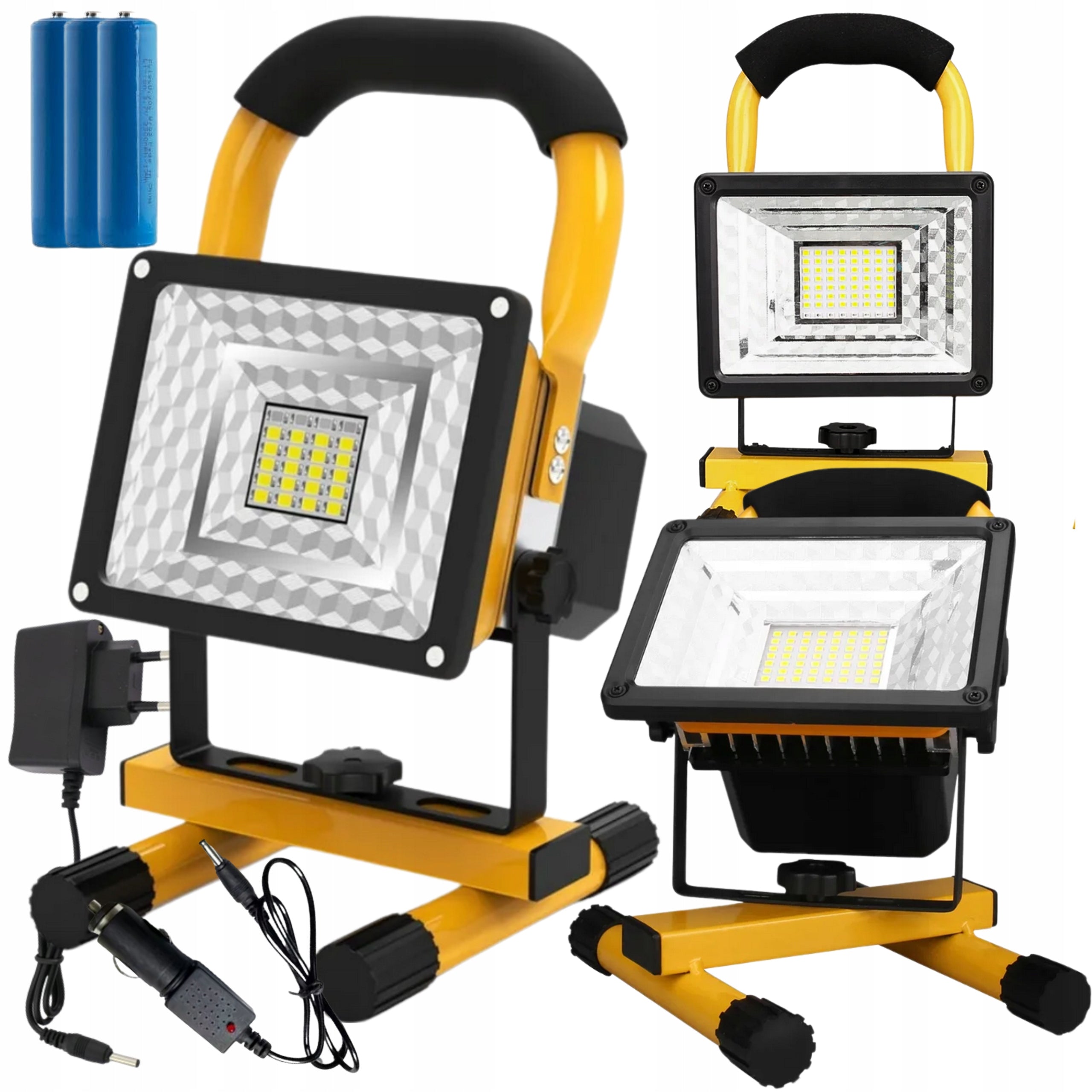 HALOGEN PORTABLE WORK LAMP POWERFUL BUILDING FLOODLIGHT BATTERY 30W