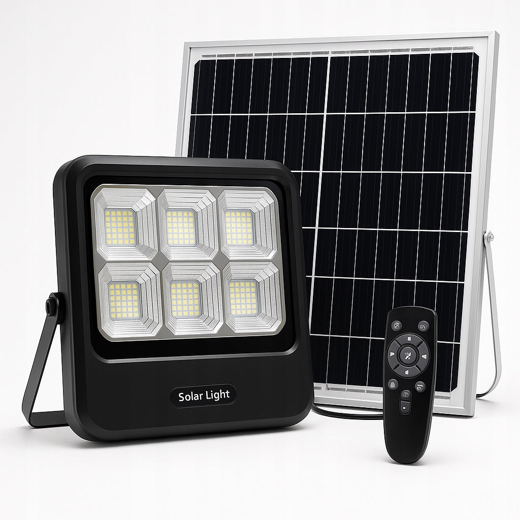HALOGEN SOLAR LED 300W FLOODLIGHT WITH SOLAR PANEL SOLAR LAMP PILOT EAN (GTIN) 5906379223093