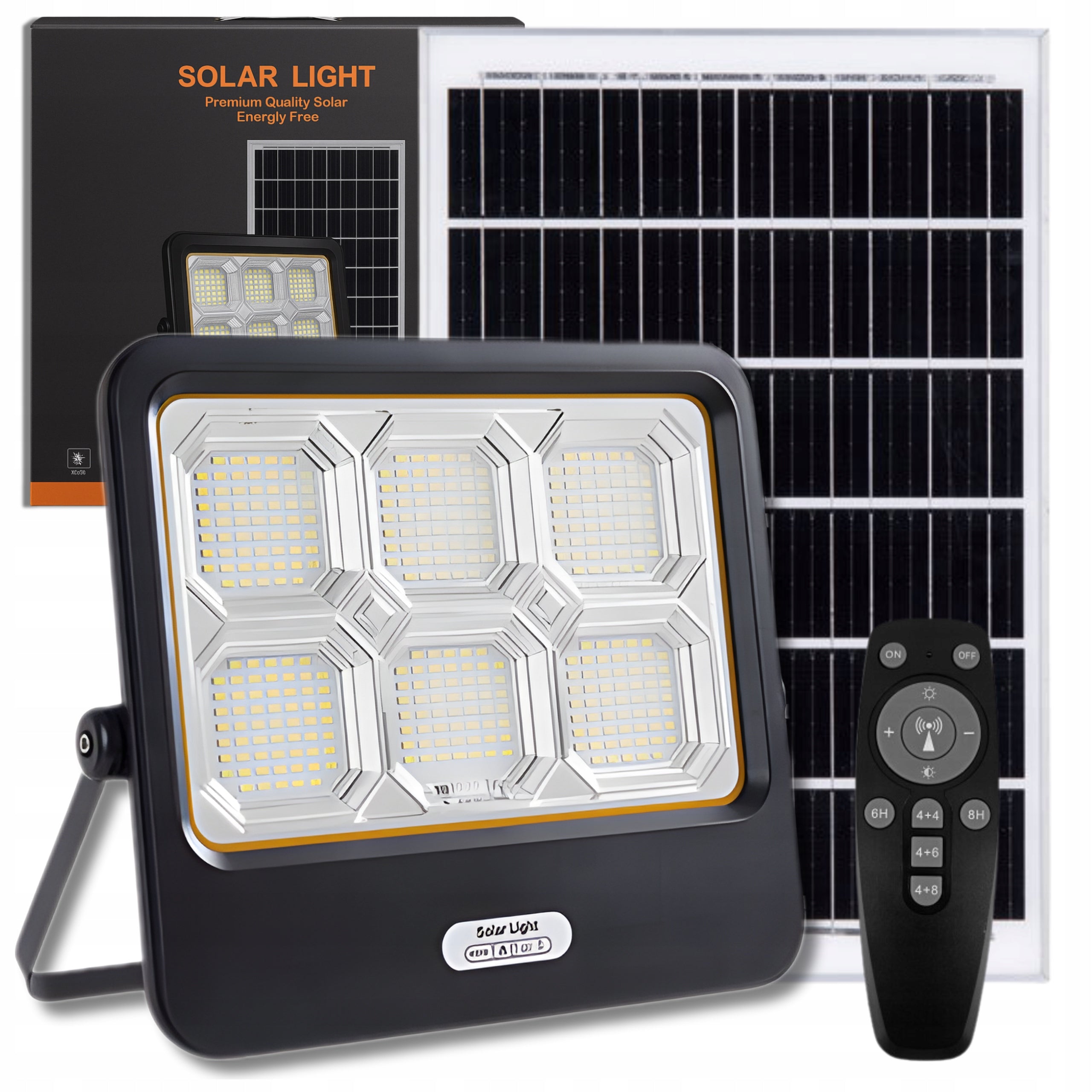 HALOGEN SOLAR LED 300W FLOODLIGHT WITH SOLAR PANEL SOLAR LAMP PILOT