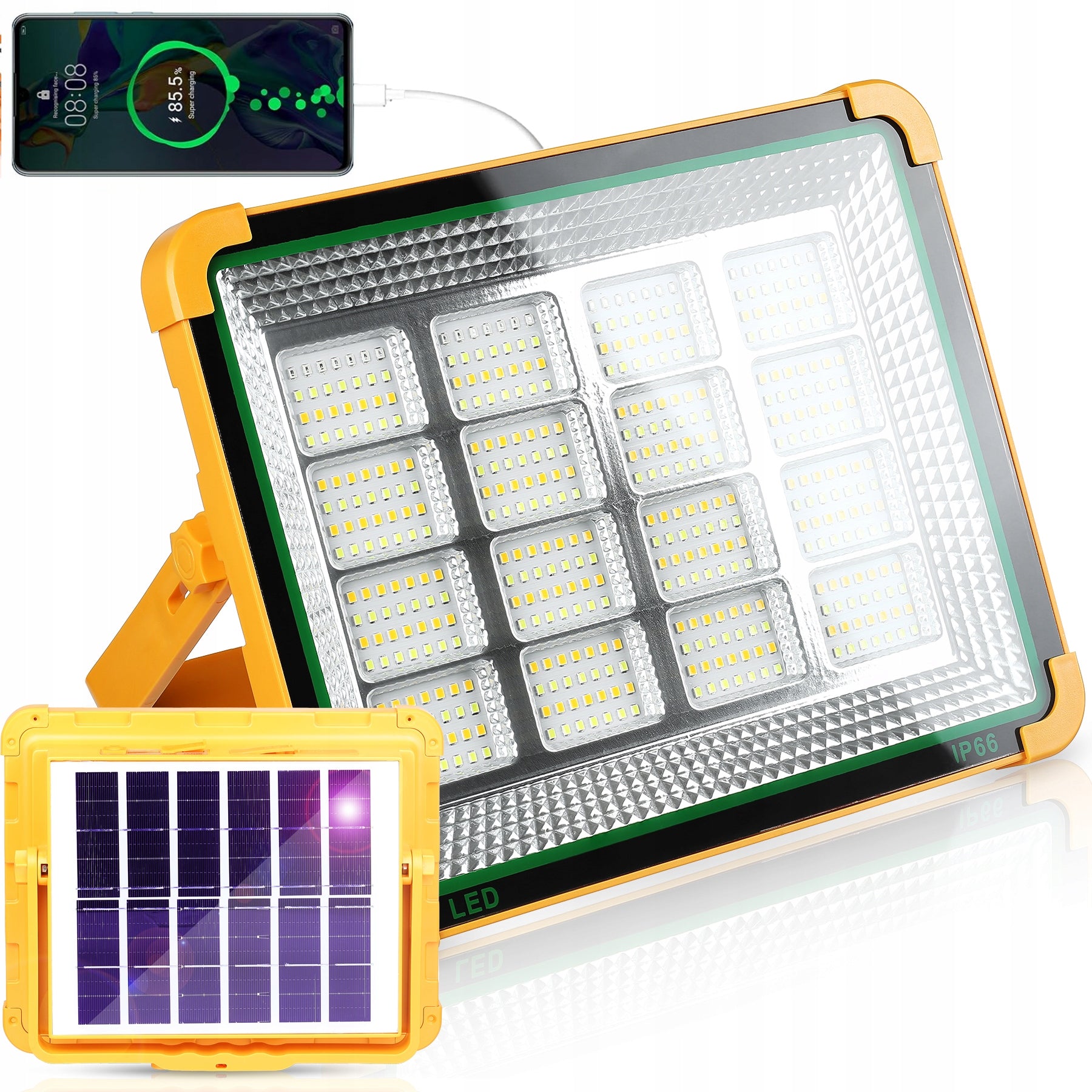 HALOGEN SOLAR WORK LAMP LED FLOODLIGHT PORTABLE 200W POWERBANK