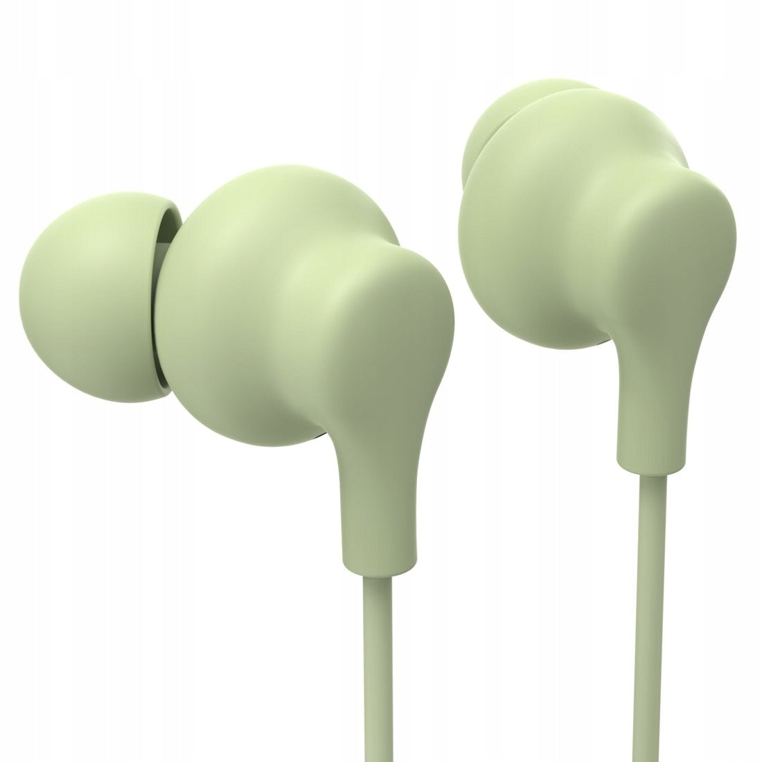 HAMA EARBUDS WIRED CURLY USB-C NEW GREEN REMOTE CONTROL MICROPHONE Packaging status original