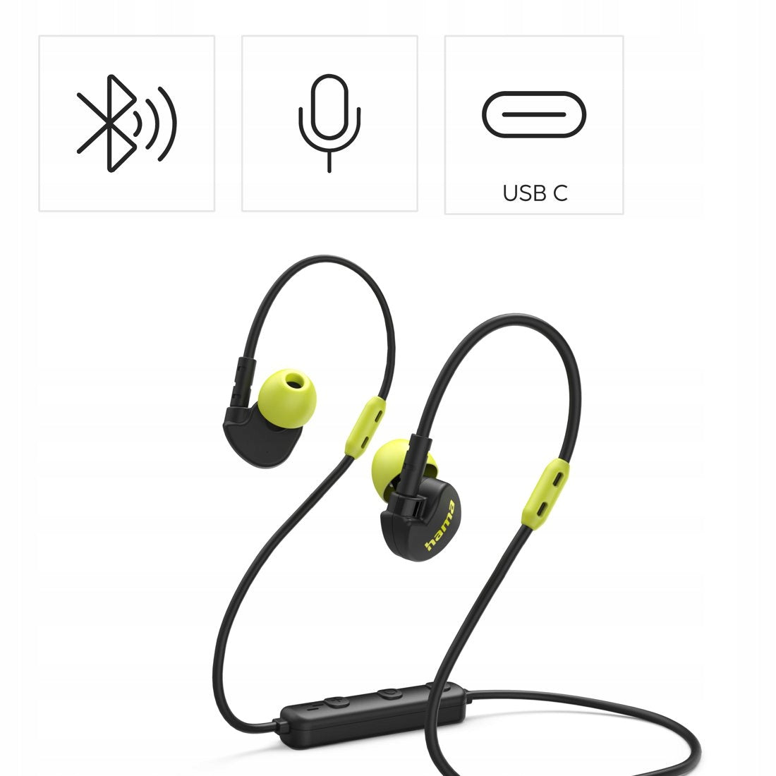 HAMA FREEDOM ATHLETICS II IN-EAR HEADPHONES WITH SPORTS MICROPHONE Model other