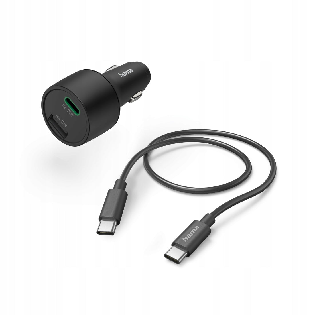 HAMA MINI 32W PD/QC 1xUSB-C;1xUSB-A BLACK+CABLE C