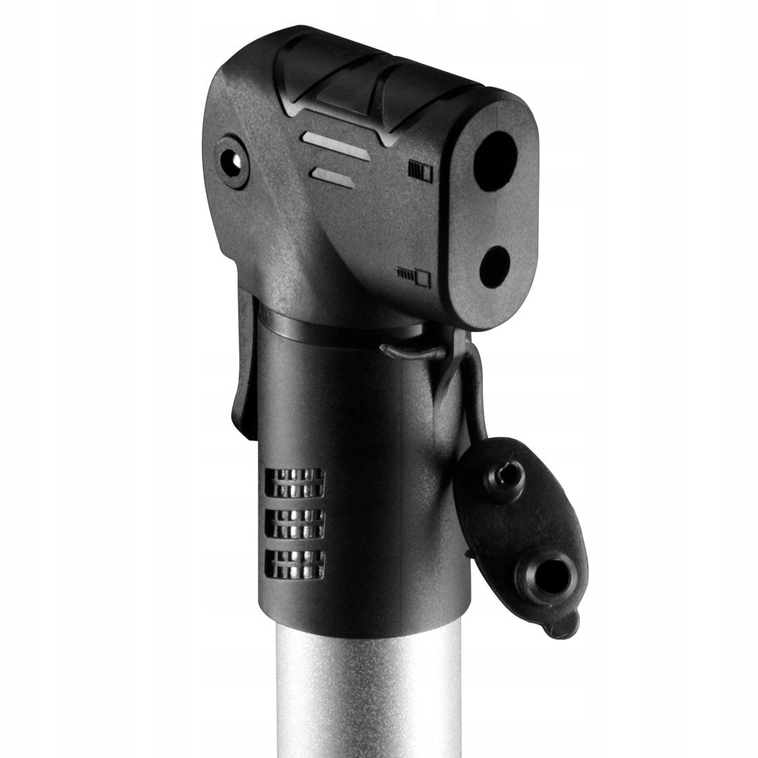 HAMA MINI UNIVERSAL BICYCLE PUMP WITH FRAME HOLDER BLACK 4 BAR Kind manual