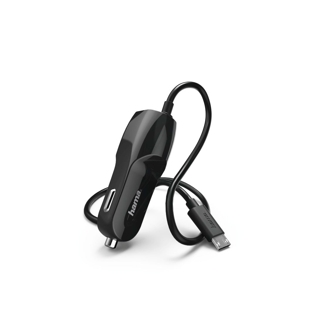HAMA Micro USB Car Charger - 12-24V, 1A, 5W, 1m Cable