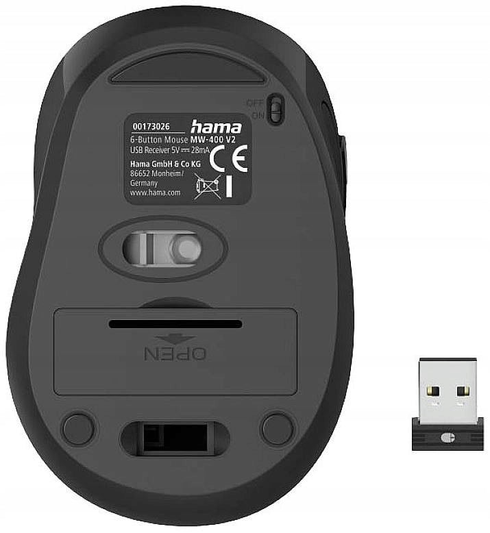 HAMA OPTICAL WIRELESS MW-400 V2 YELLOW Manufacturer code 00173029