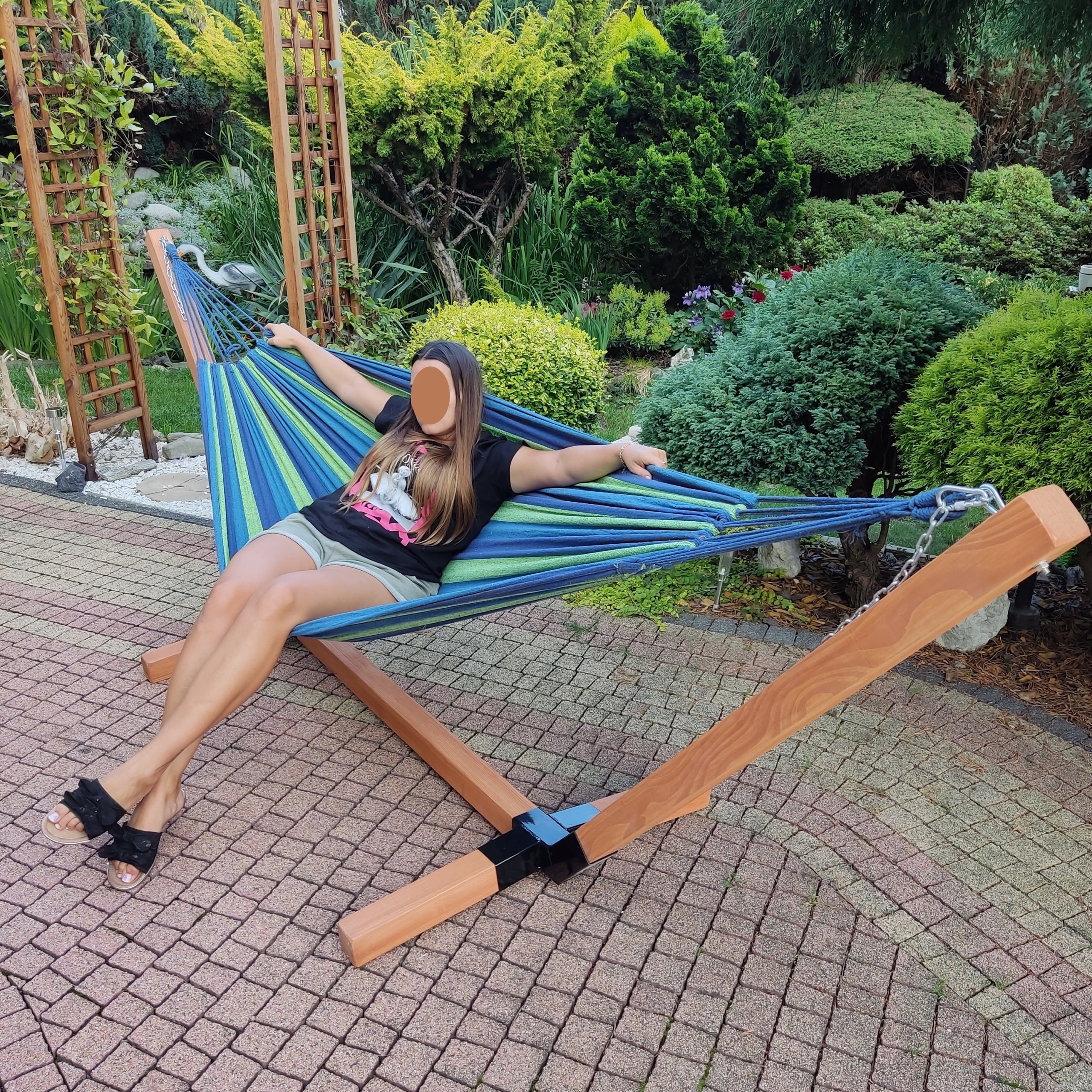 HAMMOCK FRAME IMPREGNATED STAND STRONG 2-PERSON 300KG Kind not specified
