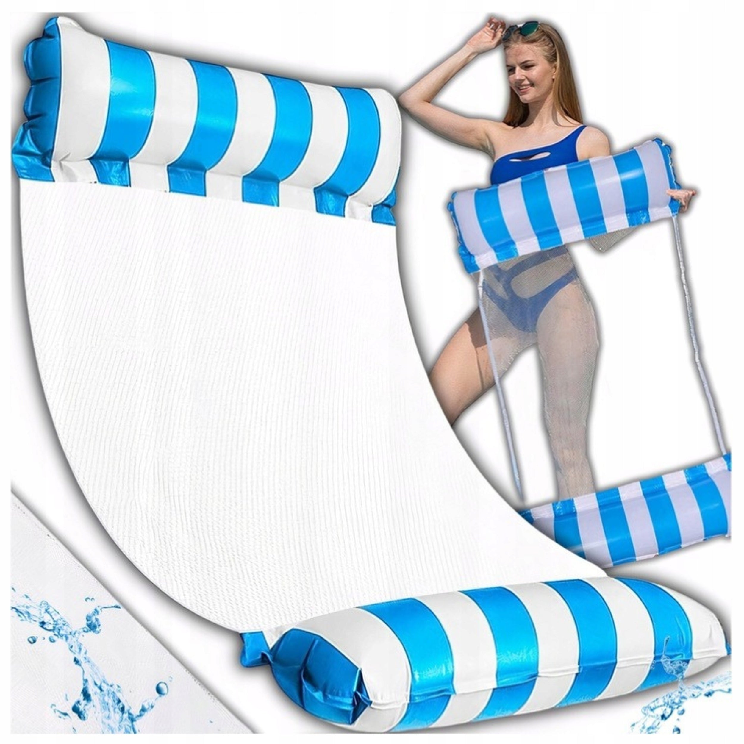 HAMMOCK MATTRESS INFLATABLE WATER CHAIR FOR SWIMMING POOL LOUNGER WATER