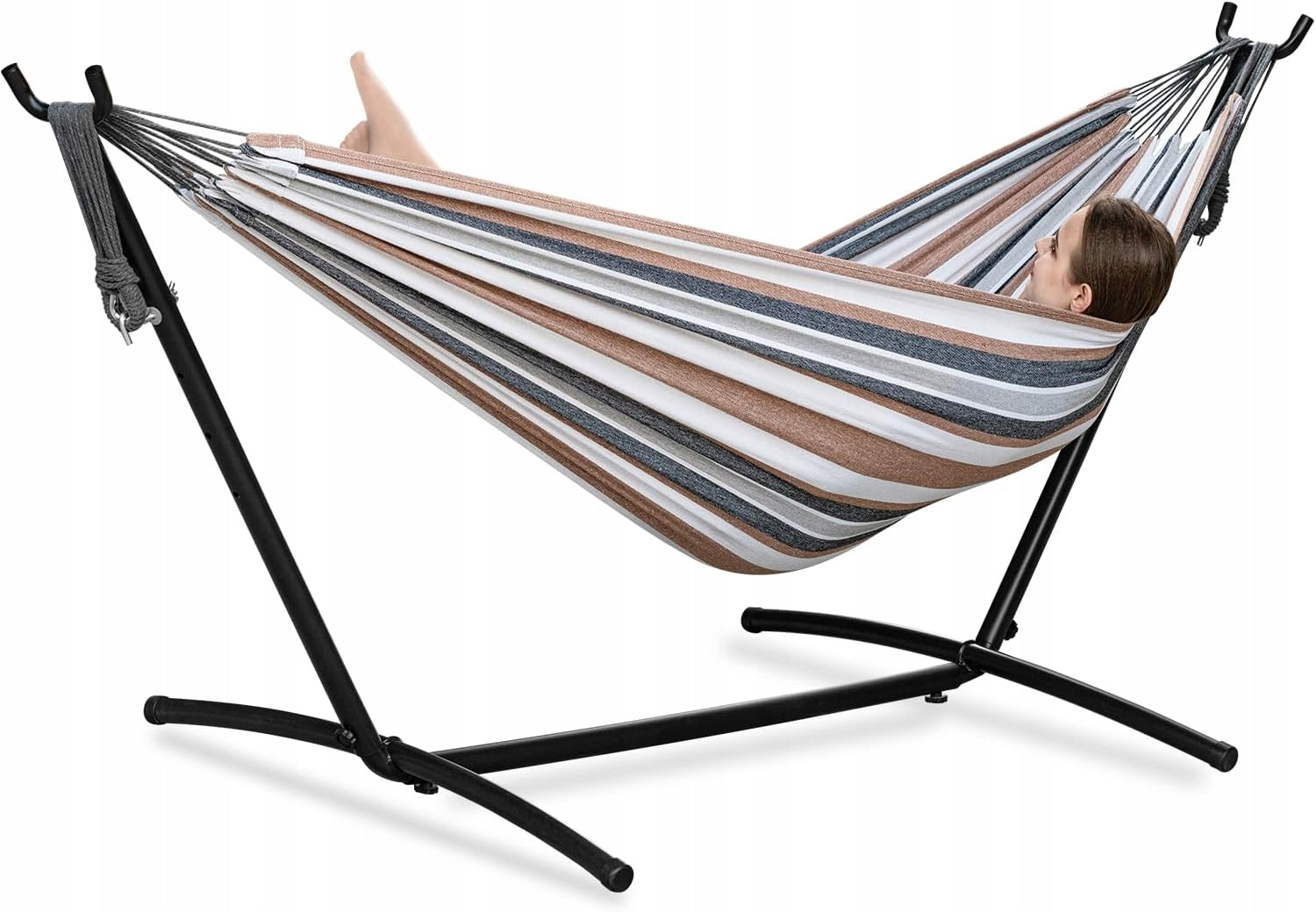 HAMMOCK WITH FRAME Frame for hammock GARDEN HAMMOCK TWO-PERSON 200KG + BAG Manufacturer Amazon