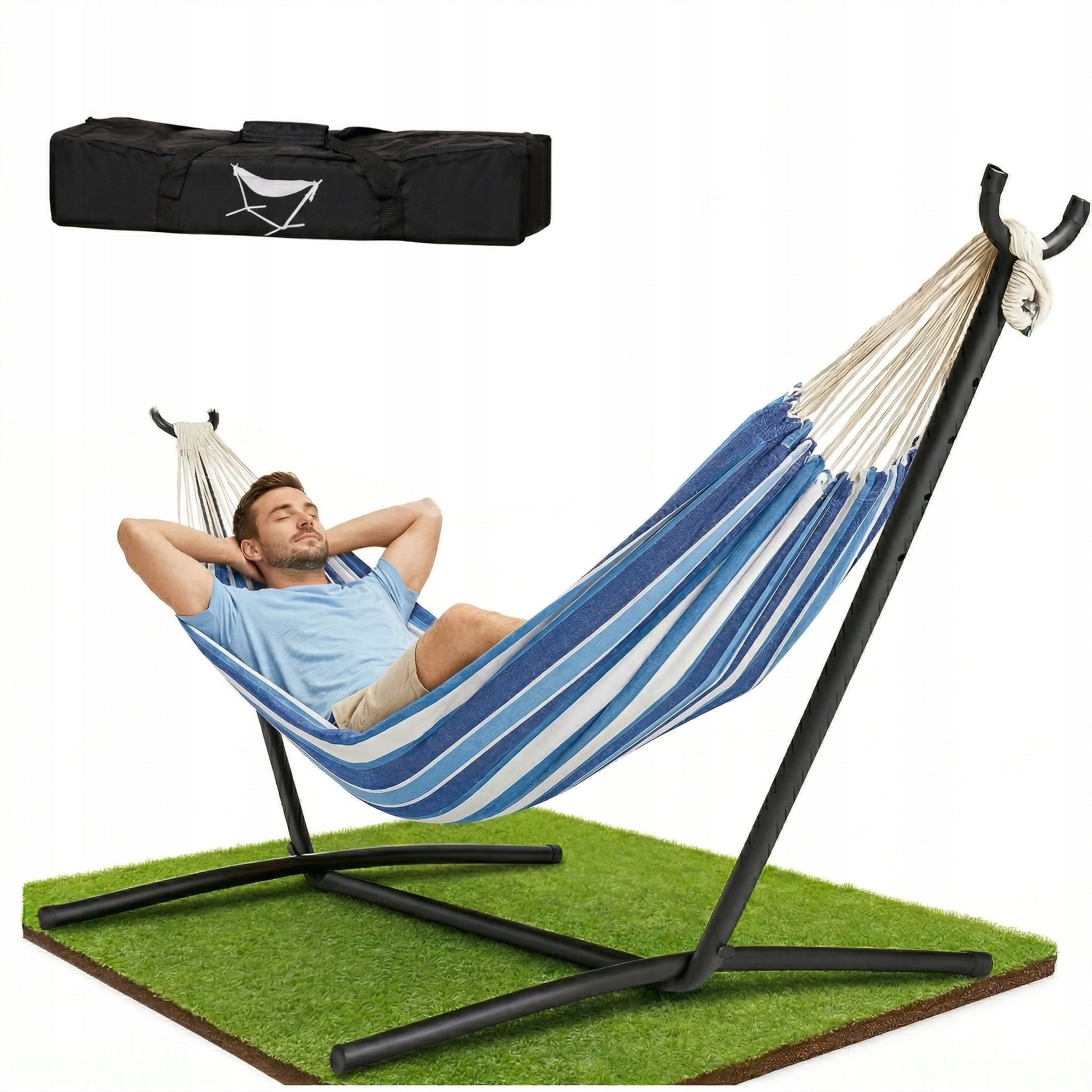 HAMMOCK WITH GARDEN FRAME DURABLE MATERIAL FRAME COVER BAG