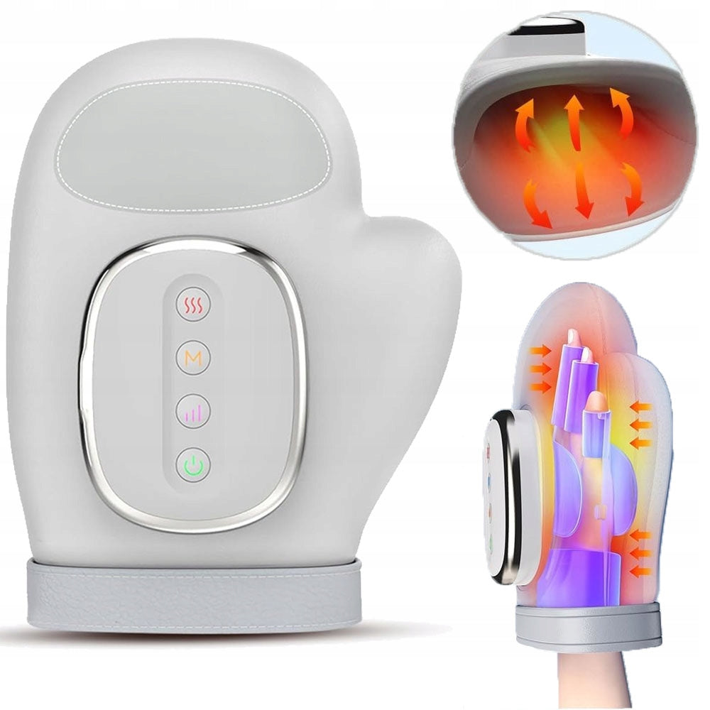HAND AND WRIST MASSAGER WITH HEATING MASSAGE PADS WIRELESS